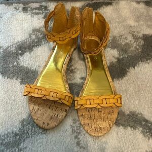 Gently used cork sandals size 10